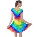 Unicorn Rainbow Colorful Tie Dye Cap Sleeve Dress View2