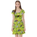 Frizzle Weather Short Sleeve Skater Dress View1