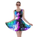 Milky Way Black & Aquamarine Stars Andromeda Galaxy Skater Dress View1