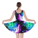 Milky Way Black & Aquamarine Stars Andromeda Galaxy Skater Dress View2