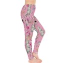 Cute Spring Easter Eggs Pink Bunny Leggings  View4