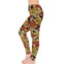 Full Fish Red Watercolor Dolphins Pattern Leggings View3