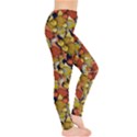 Full Fish Red Watercolor Dolphins Pattern Leggings View4