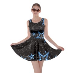 Bling Shine Stars Black Skater Dress