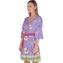 Dessert Medium Purple Avocado Velour Kimono Dress View2