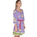 Dessert Medium Purple Avocado Velour Kimono Dress View3