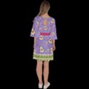 Dessert Medium Purple Avocado Velour Kimono Dress View4