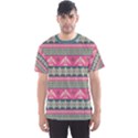 Pink Brown Eagles Tribal Native American Men s Sport Mesh Tee View1