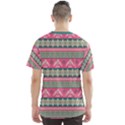 Pink Brown Eagles Tribal Native American Men s Sport Mesh Tee View2