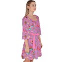 Lavendar Yummy Sweet Lollipop Candy Macaroon Cupcake Donut Seamless Velour Kimono Dress  View3