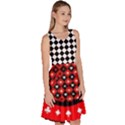 Red Queen of Hears Costume Knee Length Skater Dress With Pockets View3