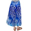 Tie Dye Watercolor Blue Aztec Satin Palazzo Pants View2