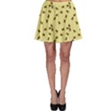 Light Yellow Pattern of the Bee on Honeycombs Skater Skirt View1