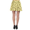 Light Yellow Pattern of the Bee on Honeycombs Skater Skirt View2