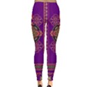 Floral Purple Vintage Aztec Leggings  View2