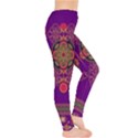 Floral Purple Vintage Aztec Leggings  View4