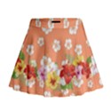 Orange Hawaii Mini Flare Skirt View1