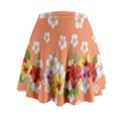 Orange Hawaii Mini Flare Skirt View2