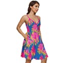 Hawaiian Palms Deep Pink V-Neck Pocket Summer Dress  View2