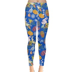 Blue Easter 2 Leggings  by CoolDesigns