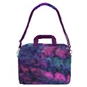 Purple Elegant Galaxy Pink Space Pattern 13  Shoulder Laptop Bag View2