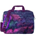 Purple Elegant Galaxy Pink Space Pattern 13  Shoulder Laptop Bag View3