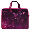 Dark Magenta Space Marble Pattern Carrying Handbag Laptop 16  Double Pocket Laptop Bag  View1