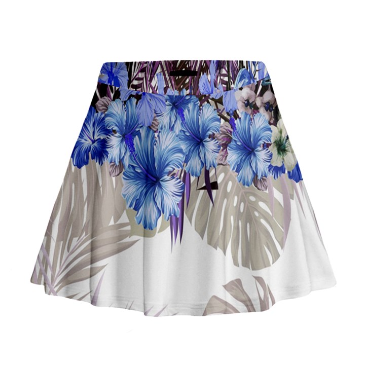 Blue Hawaii 3 Mini Flare Skirt