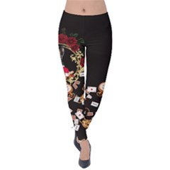 Alice Rabbit Dark Velvet Leggings