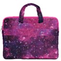 Deep Pink Space Purple Fun Night Stars Carrying Handbag Laptop 16  Double Pocket Laptop Bag  View2