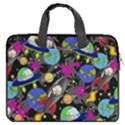 Colorful Space Frizzle 16  Double Pocket Laptop Bag View1