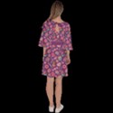 Light Purple Lollipop Candy Macaroon Cupcake Donut Velour Kimono Dress View4