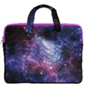 Dark Purple Space Carrying Handbag Laptop 16  Double Pocket Laptop Bag  View2