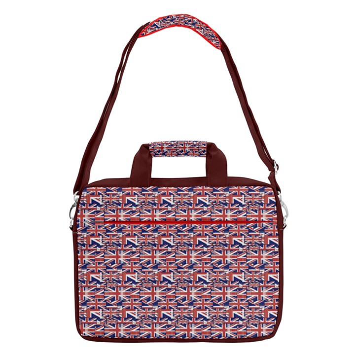 Red & Blue British Flag Print 13  Shoulder Laptop Bag 