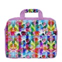 Purple Violet Abstract Floral 16  Shoulder Laptop Bag View4