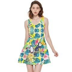 Yellow Hawaii Birds Inside Out Reversible Sleeveless Dress by CoolDesigns