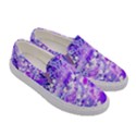 Violet Splashes of Paint Womens Canvas Slip Ons View3