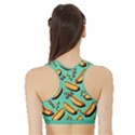 Mint Hot Dog Sports Bra with Border View2