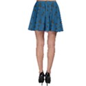 Blue Pattern of the Bee on Honeycombs Skater Skirt View2