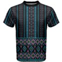 Geometric Sea Black & Teal Classic Sports Mesh Tee View1