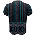 Geometric Sea Black & Teal Classic Sports Mesh Tee View2