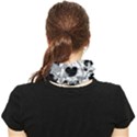 Black Cool Skeleton Skulls Rave Face Covering Bandana (Two Sides) View2