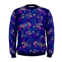 Xmas Lights Purple Christmas Party Comfy Mens Sweatshirt