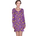 Insect Purple & Yellow Ladybugs Long Sleeve Nightdress View1