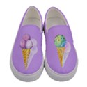 Blue Violet Dessert Sweet Food Snacks Icecream Womens Slip Ons View1