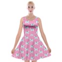 Pink Carousel Horses Pattern Velvet Skater Dress  View1