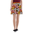 Fun Pop Art Words Orange Boom A-Line Skirt Side Pockets View2