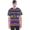 Tribal Purple Classic African Print Men s Sports Mesh Tee View1