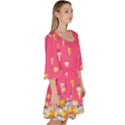 Full of Cones Deep Pink Lollipop Candy Macaroon Cupcake Donut Velour Kimono Dress View3