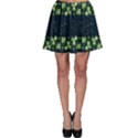 Shamrock Stripes Navy Green Shamrock Pattern Black Spathetti Strap Top View1